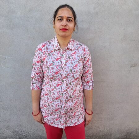 Printed cotton shirt Handcrafted