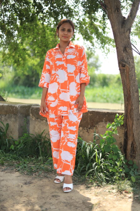 Handloom Cotton Pyjama Trouser Set